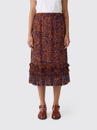 Dries Van Noten Gonna in viscosa Dries Van Noten stampata