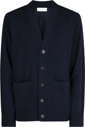 Dries Van Noten Murdoch Cardigan - Heren - Vesten - Blauw - S - Wol - Truien & Vesten
