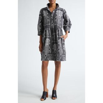 OULA Day Cotton Shift Dress in Black White at Nordstrom Rack, Size Medium