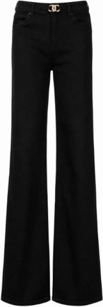Liu Jo Blauwe Denim Broek - Dames - Loose Fit Jeans - Zwart - W28 - Denim - Jeans
