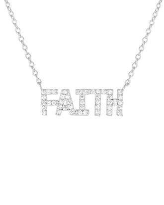 Sphera Milano 18K Over Silver Cz Necklace