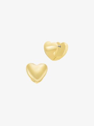 Michael Kors Puffy Heart Huggie Earrings