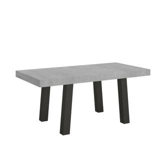 Itamoby Mesa extensible 90x200/460 cm efecto madera gris cemento, hierro