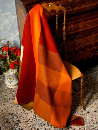 Studio Shamshiri Handwoven Cashmere Bold-Stripe Blanket