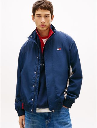 Tommy Hilfiger Mens Tommy Jeans Logo Water-Repellent Jacket - Navy - XL