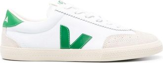 Veja White Volley Lace-Up Sneakers - Womens - Leather