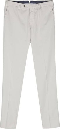 Pantaloni Torino mid-rise tapered-leg trousers - men - Cotton/Elastane/Silk - 50 - Grey