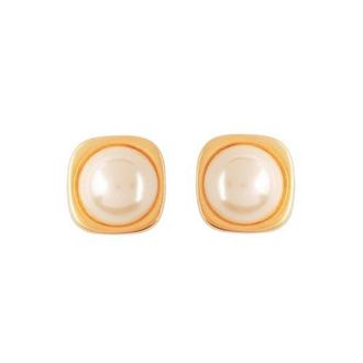 Susan Caplan Vintage 1980s Vintage Faux Pearl Square Earrings at Nordstrom