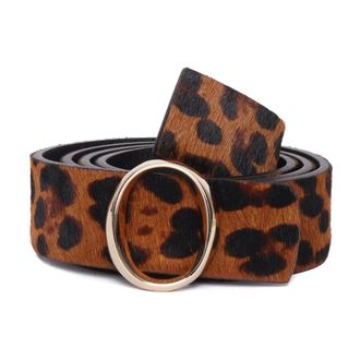 Orciani Leo Double Riem 3-5 cm - Dames - Accessoires - Bruin - Maat: 90 CM Zijde
