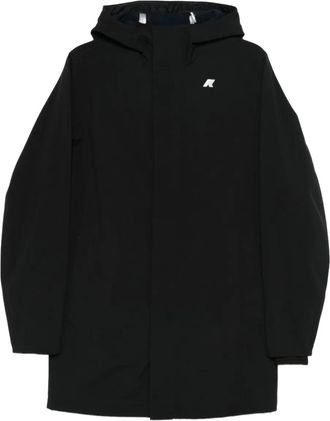 K-Way hooded coat - men - Polyester/Polyurethane/Polyamide - XXXL - Blue