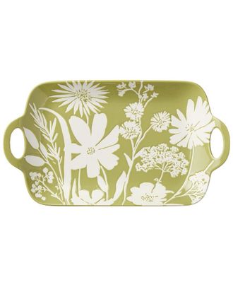 Certified International Wildflowers Wax Off Rectangular Platter