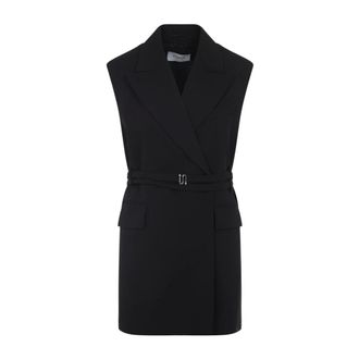 Sportmax Dames, Jassen, Zwart, Maat: S Wol