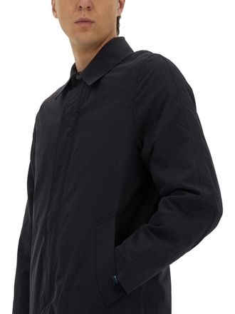 Paul Smith Waterproof Cotton-Blend Raincoat - Blue