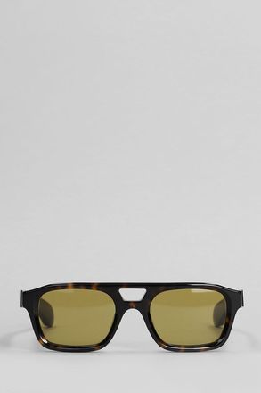 Alexander McQueen Occhiali in acetato marrone