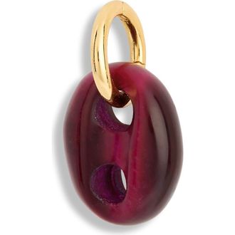 Madewell Tigers-Eye Mariner Link Charm in Dark Pomegranate at Nordstrom Rack