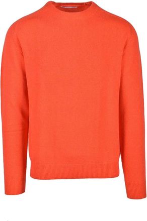 Hammond Orange Crewneck Cotton Sweater