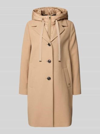 s.Oliver Black Label Regular Fit Mantel mit Viskose-Anteil in Sand, Größe 34