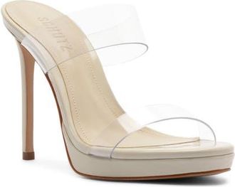 Schutz Ariella Platform Sandal in Sugar White at Nordstrom, Size 10.5