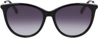 Longchamp 55mm Gradient Tea Cup Sunglasses in Black at Nordstrom Rack