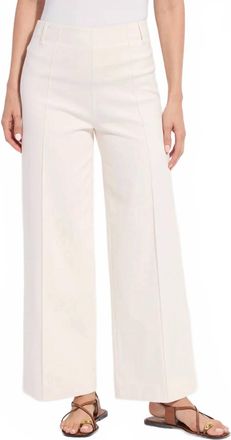 Lyss&eacute; Nova High Waist Pintuck Wide Leg Jeans In Barely Pink