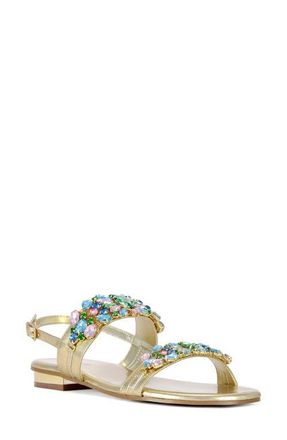 Azalea Wang Moselle Sandal in Goldmulti at Nordstrom, Size 10