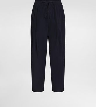 Dolce & Gabbana Cotton Poplin Jogging Trousers - Man Pants And Shorts Blue 46