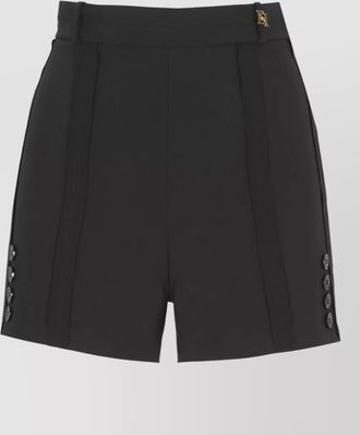 Elisabetta Franchi high waist womens shorts button detail