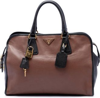 Prada Pre-owned Prada Bicolor Saffiano Top Handle Handbag Ladies C4XHHGJQD3SGHJ6J