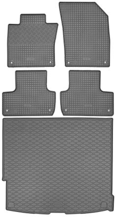 OEM Volvo Xc60 Ii Suv Desde Julio De 2017. Juego: Alfombrillas De Goma Para Coche + Alfombrilla Para Maletero