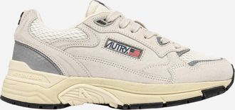 Autry White Silver Lace Up Sneakers