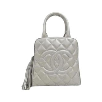 Chanel Pre-owned Vintage Handbag - Dames - Pre-owned - Grijs - Maat: ONE Size Leer