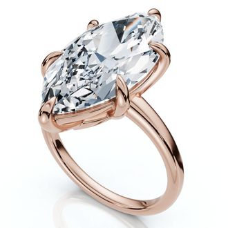 Pompeii3 Certified 5Ct Kelly Marquise Solitaire Engagement Ring 14k Gold or Pt Lab Grown