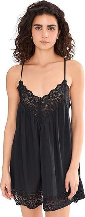 Free People Fiona Slip Womens Underwear Black : LG (Womens 12-14), Viscose