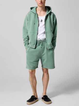 J.W.Anderson Mens Faded sage jersey short