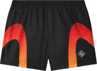 Casablanca Gradient Panel Monogram Zwemshorts - Heren - Strandmode - Zwart - L - Polyester - Badmode