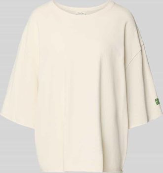 American Vintage American Vintage Oversized T-Shirt mit Label-Print in Offwhite, Gr&ouml;&szlig;e XS/S