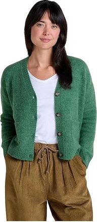 Toad&Co Toddy Cardigan Womens Sweater Ivy : XL, Nylon/Wool