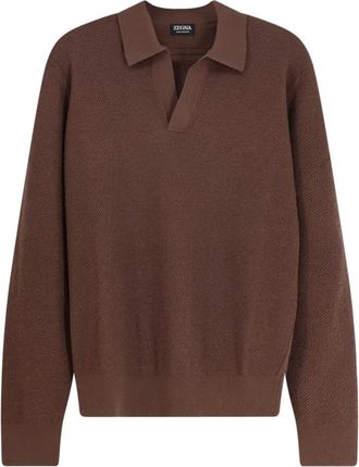 Ermenegildo Zegna Uomo, Maglie, Marrone, M, new