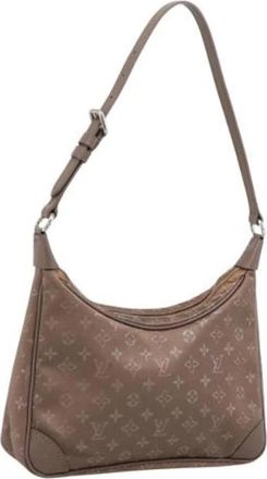 Louis Vuitton Pre-owned Monogram Hand Bag - Dames - Vintage Schoudertas - Bruin - ONE Size - Leer - Vintage