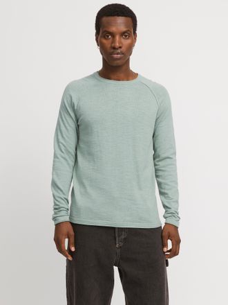 Jack & Jones Rundhalspullover JACK & JONES JJEBREEZE KNIT CREW NECK SN, Herren, Gr. XL, gr&uuml;n (iceberg gr&uuml;n), Strick, Obermaterial: 100% Baumwolle, unifarben, regul