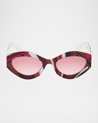 Pucci Cat-Eye Acetate Sunglasses