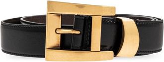 Versace Lederen Riem 3 cm - Dames - Riemen - Zwart - 75 CM - Leer - Accessoires