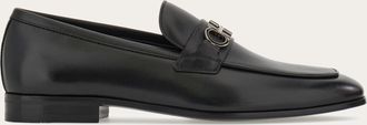 Ferragamo Men Moccasin with Gancini ornament Black Size 10.5