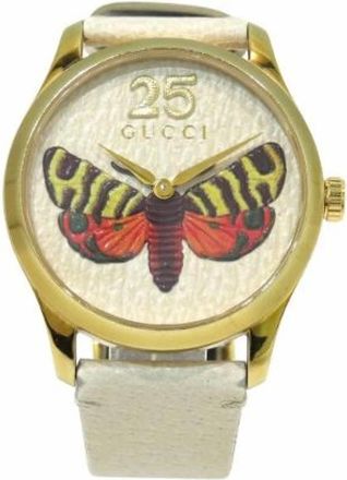Gucci Pre-owned Watches, male, Beige, Size: ONE SIZE Pre-owned G-Timeless GP Quartz
