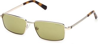 Guess GU00273 32N Mens Sunglasses Gold Size 56