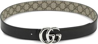 Gucci GG Supreme omkeerbare leren riem - Beige