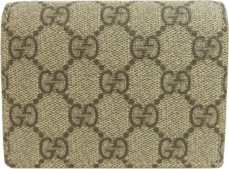 Gucci Brown Gg Supreme Wallet (Bi-Fold) (Pre-Owned)