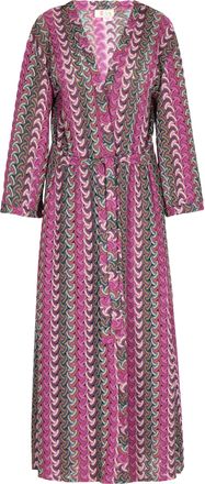 Izia Kimono Dames Roze Veelkleurig