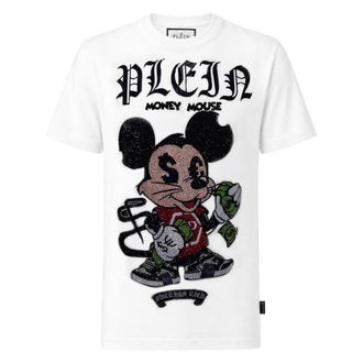 Philipp Plein Camiseta Cuello Redondo SS Money - Tops - Hombre - Blanco - 2XL