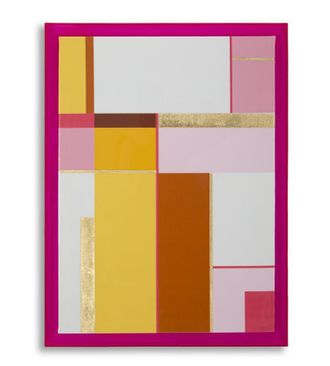 Mauro Ferretti L&aacute;mina Sobre Lienzo Lacado Acr&iacute;lico Con Marco -b- Cm 60x3,3x80